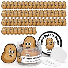 Potato Affirmations Cards Decorative Jar 60 Positive Messages Inspirational