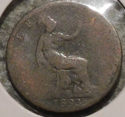 Photo of a 1893 Victoria Half Penny from an eBay listing that sold on Jul 22, 2026