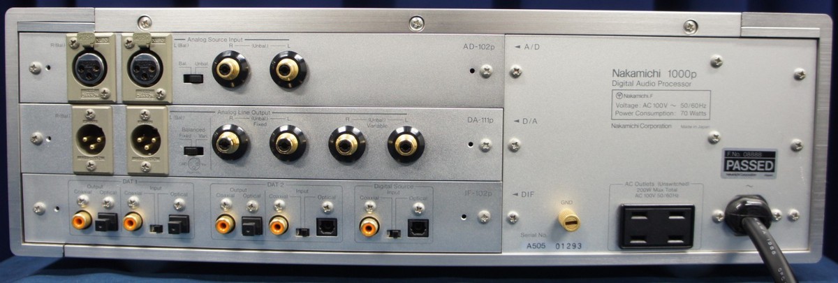 Nakamichi 1000P PRO Digital Audio Processor DAC 100V USED JAPAN