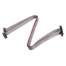 2Pcs IDC 10 Pin Connector Flat Ribbon Cable Female 20cm 1.27mm Pitch