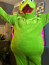 Green Frog Full-Body Unisex Fancy Dress Costume with Hood/Head, One Size