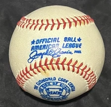 NEW 1960s Reach Joe Cronin American League Baseball BLUE print Oversized RARE