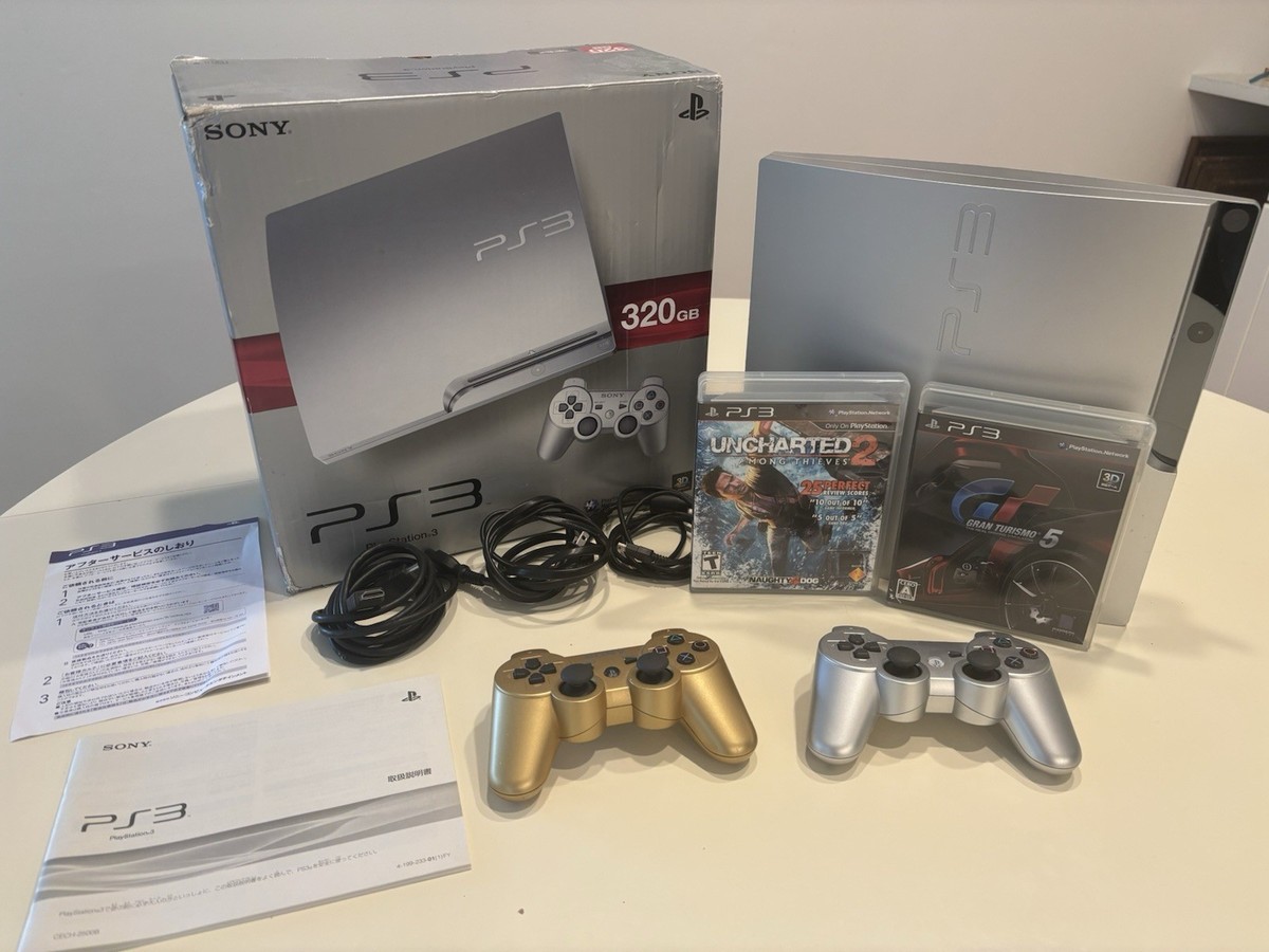 Nintendo Switch PS3 CECH-2500B 320G PS3 Charcoal Black CECH 2500B 320GB Console Full Accessories