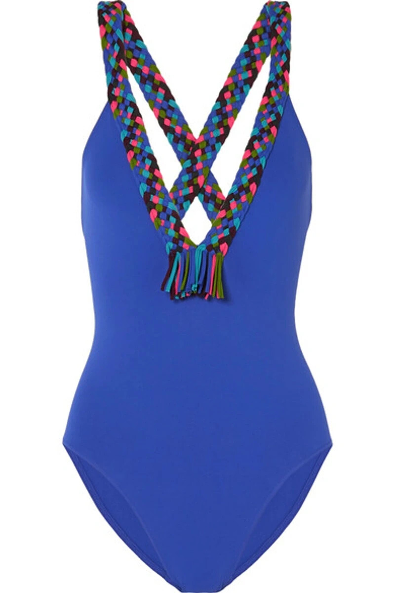 ERES MUCHACHA MAMB MED BLUE COLORFUL STRAPS One-Piece