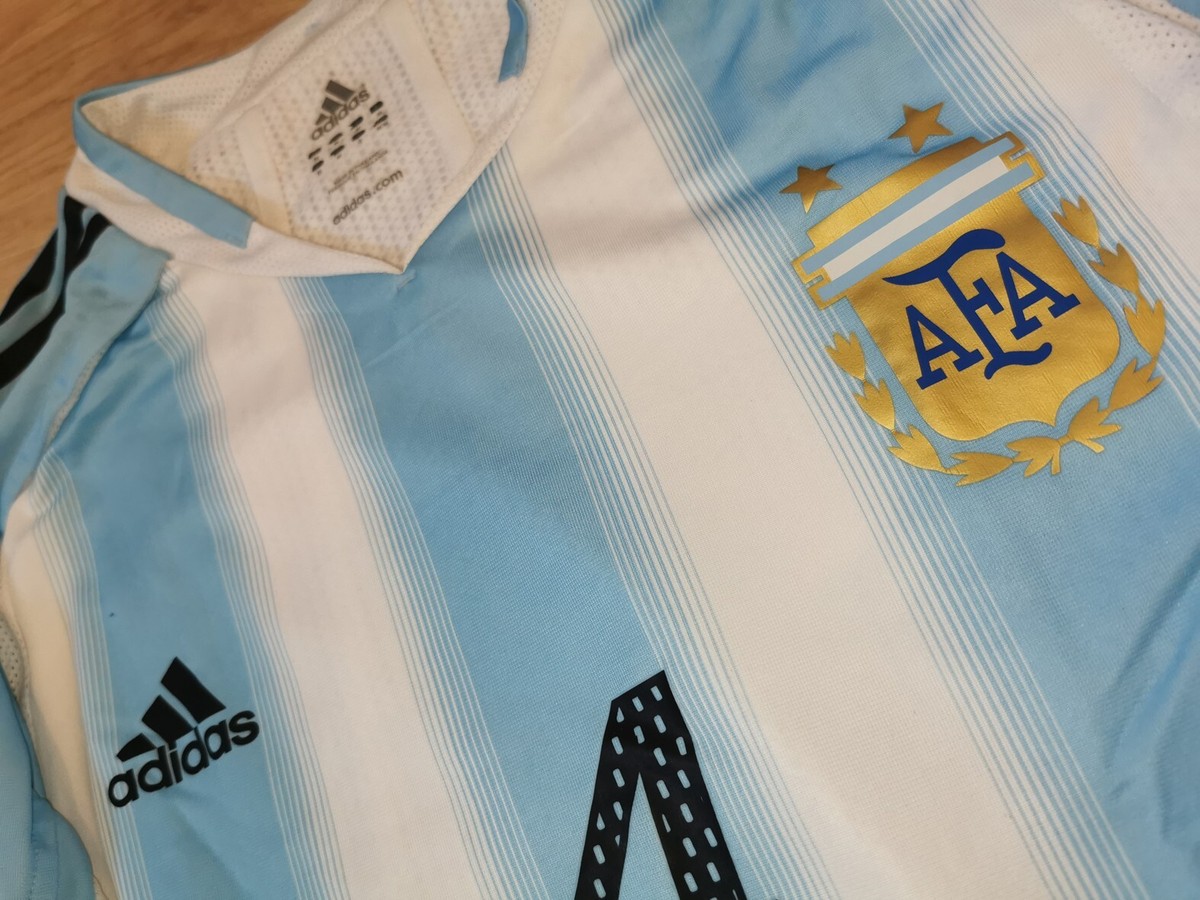 Maillot De Foot Argentine 2005 U20 Player Issue #4 TORREN - Taille M, Double Couche, Adidas