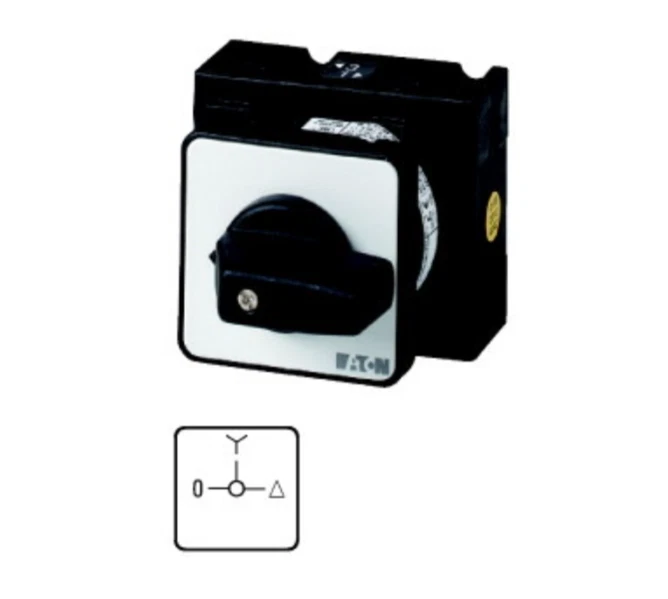 Stern-Dreieck-Schalter, T3, 32 A, Einbau, 4 Baueinheit(en), Kontakte: 7, 90 °, r - Bild 1 von 1