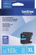 New Genuine Brother LC103XL Cyan Ink Cartridge MFC-J4610DW, MFC-J470DW
