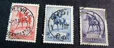 Australia Stamp Scott# 152-154 George V on His Charger 1935 Used L661