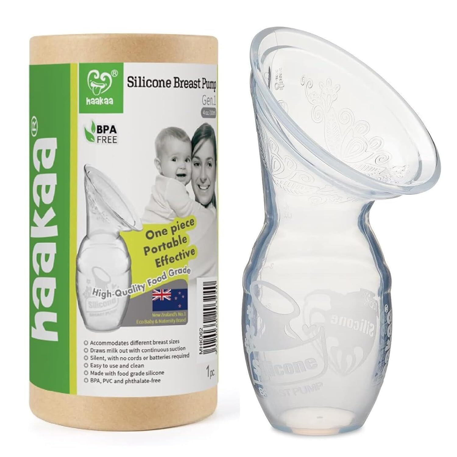 Haakaa Silicone Breastfeeding Manual Breast Pump Milk Pump 100% Food Grade Silic