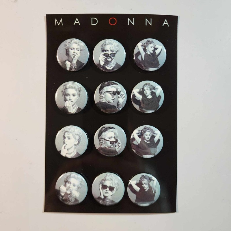 Madonna First Album 1" Button Set 12 pk.  41 anniversary.  people Everybody