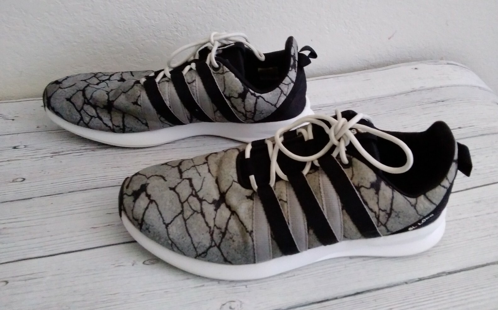 SAOLA Adidas SL Loop Q16444 scarpe da corsa uomo taglia 12 grigio nero bianco