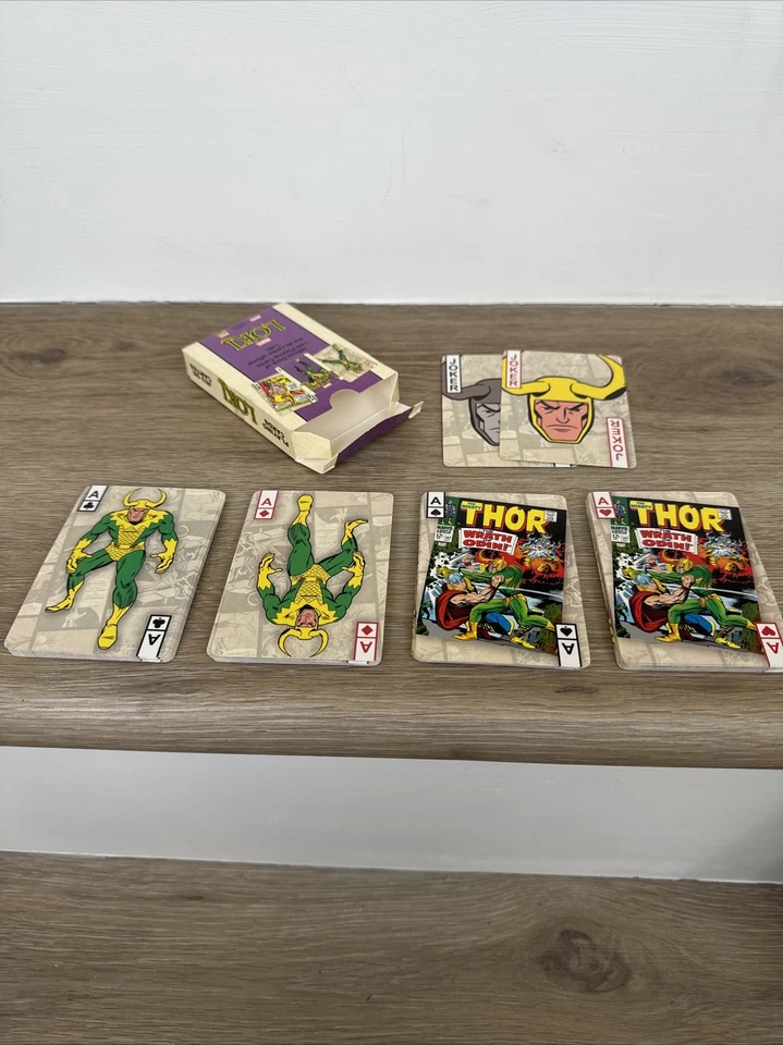 Loki God Of Mischief 52 Card Playing Deck Cards Official Poker Marvel Retro - Image 3 of 4