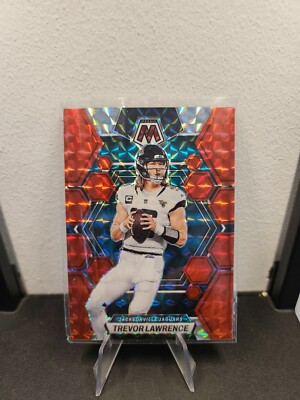 Trevor Lawrence Panini Mosaic Red Mosaic Prizm Jacksonville Jaguars NFL #102
