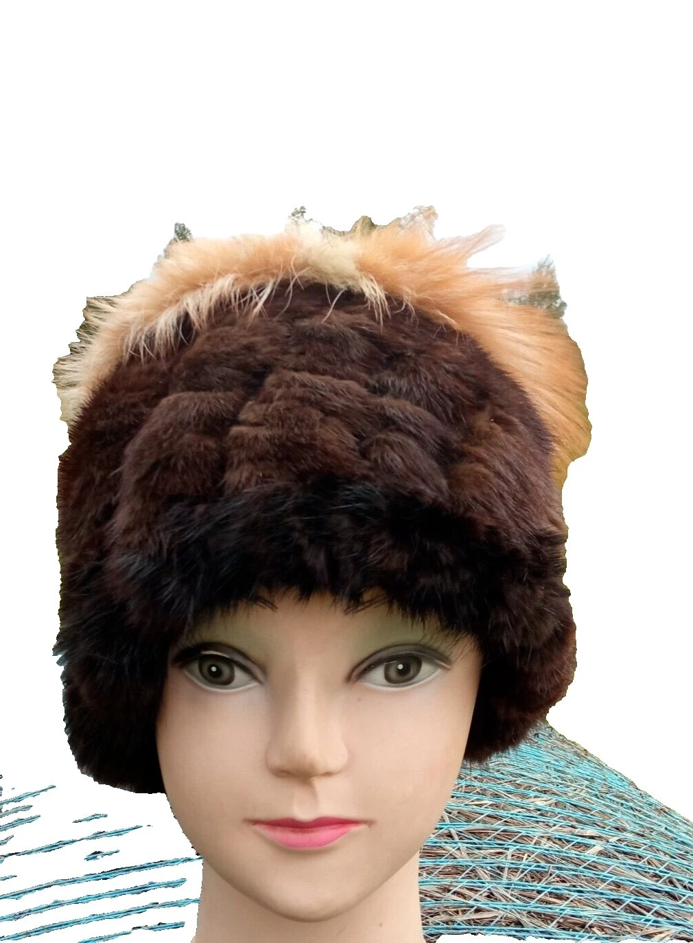 Sombreros gorro de piel hechos a mano para mujer