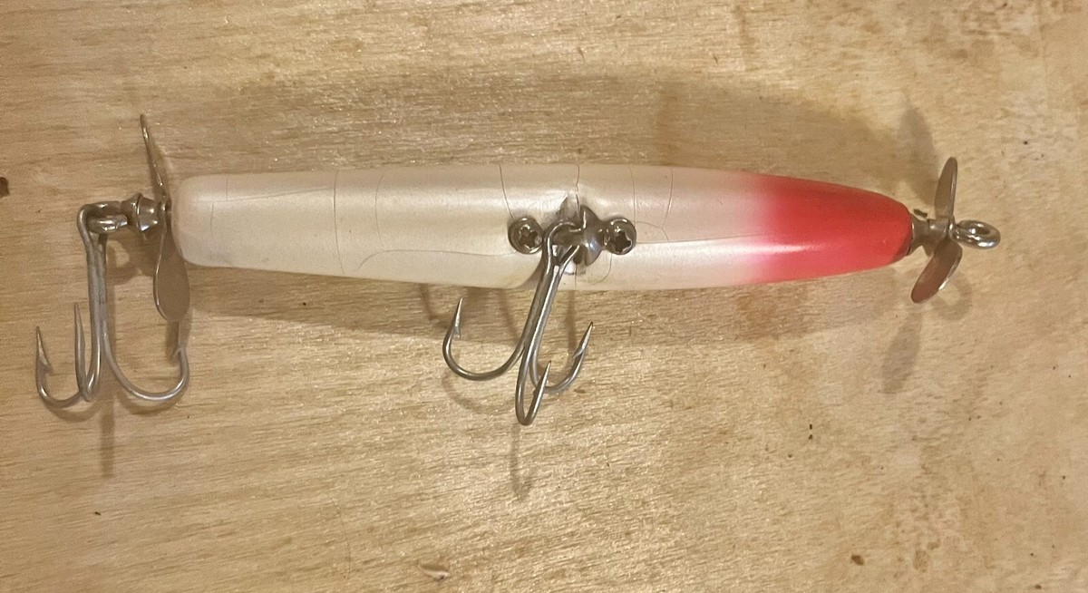 VINTAGE WOODEN BOMBER SPINSTICK FISHING LURE