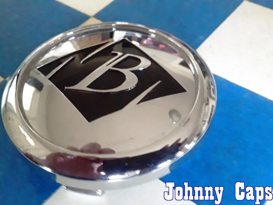 BLACK ICE Wheels [44]  CHROME Center Cap # C-VB7-C / SJ807-07  (QTY. 1)   - Image 4 of 4