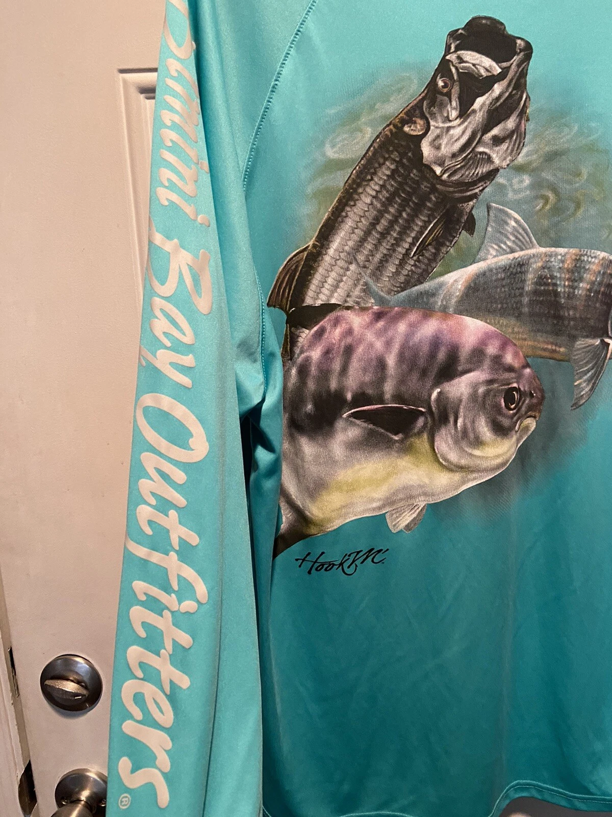 Bimini Bay Outfitters Mens Large Long Sleeve Fishing Shirt