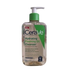 CeraVe Hydrating Foaming Oil Cleanser Hyaluronic Acid and Ceramides Dry Skin 8oz