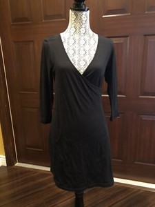 old navy black wrap dress