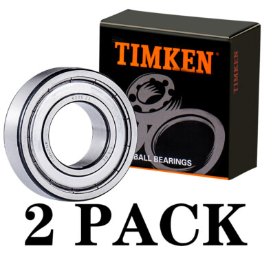 2PACK TIMKEN 6205-ZZ 25X52X15MM Double Metal Seal Bearings USA Brand 