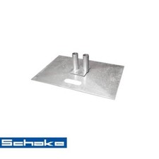 Bauzaunfuß Mobilzaunplatte für freies Aufstellen ohne Bodenverankerung