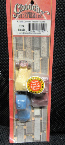Camiones tractores cubiertos Chooch Enterprises HO #7255 para carga flatcar. | Condition: New