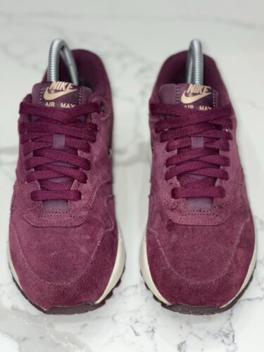 Nike Air Max 1 Premium SC Jewel Bordeaux Burgundy Suede Uk 4 Eur 37.5 AA0512-600 - Picture 8 of 16