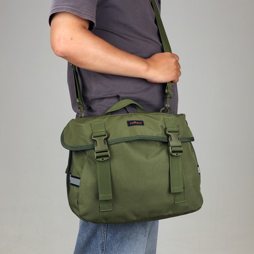 TOURBON Bike Panniers Rear Rack Saddle Bag Shoulder Pack Storage Carrier Green - Picture 19 of 20