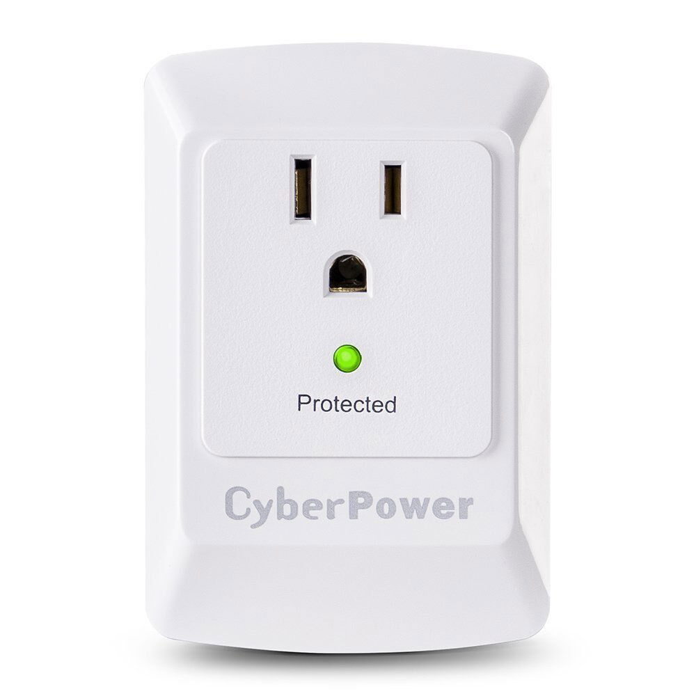 CyberPower Single Outlet Surge Protector 900 Joules | CSB100W