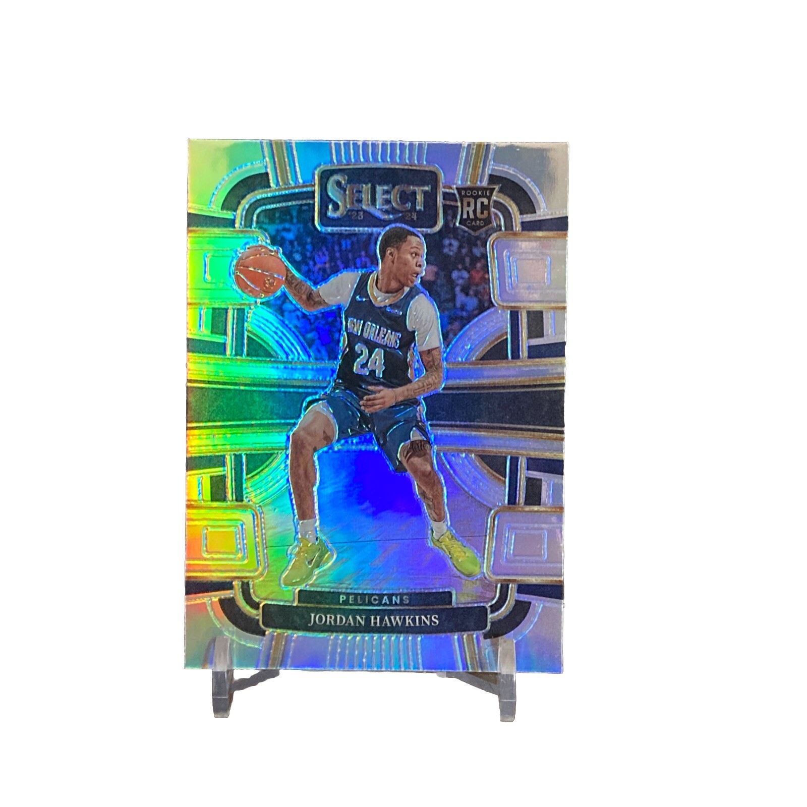 Jordan Hawkins 2023-24 Panini Select - Concourse Silver Prizm #72 (RC)
