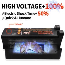 Upgrade Electronic Mouse Trap Victor Control Rat Rodent Zapper capture alive