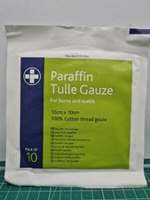 Parafin Tulle Gauze for burns and scolds (10cmx10cm-pack of 10)