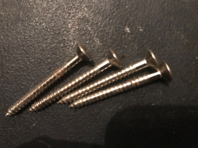 Gealtertes 4-teiliges Set E-Gitarre Halsplatte Schrauben