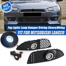 For Mitsubishi Lancer 2008-2014 Fog Lights Lamp Led Angle Eyes Kit W/ Switch Kit