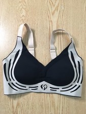 New Women s Wireless Lightly Padded Bra Black Tan Size XXL Fit B C D 28 Across