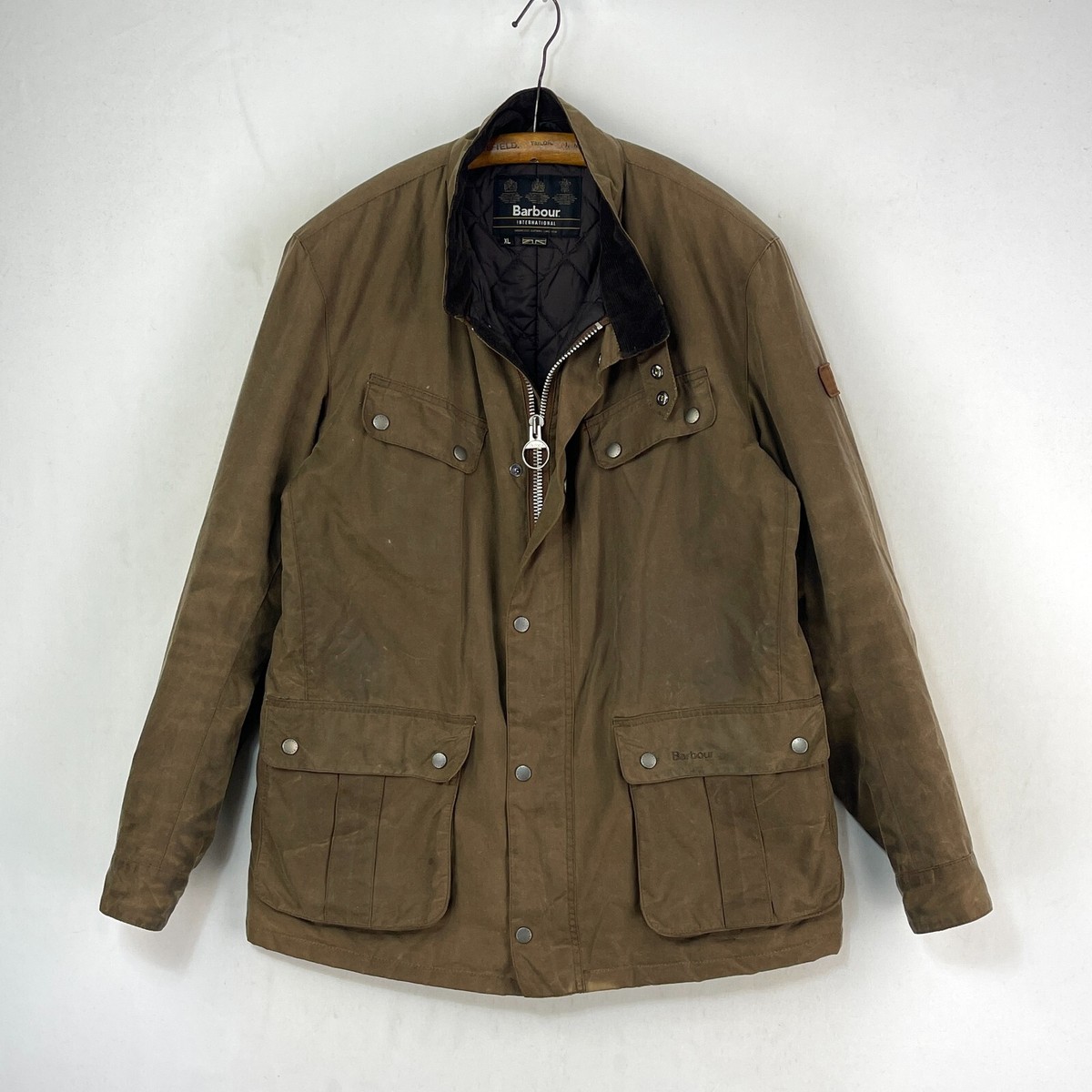 International Duke Wax Jacket Barbour International Brown BARBOUR