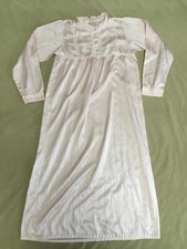 Jilandre Satin Feel Vintage Nightgown Long Pink Modest Medium Womens
