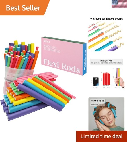 47 pcs Flexible Hair Curlers Set – Perfect Heatless Solution for All Hair
