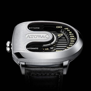 Montre Automatique Atowak Ettore - Mouvement Mécanique, Boîtier Et Bracelet Noir, Luxe