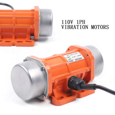 110V 120W Industrial Vibration Motor 1 Phase For Vibrating Screen W/ Controller~