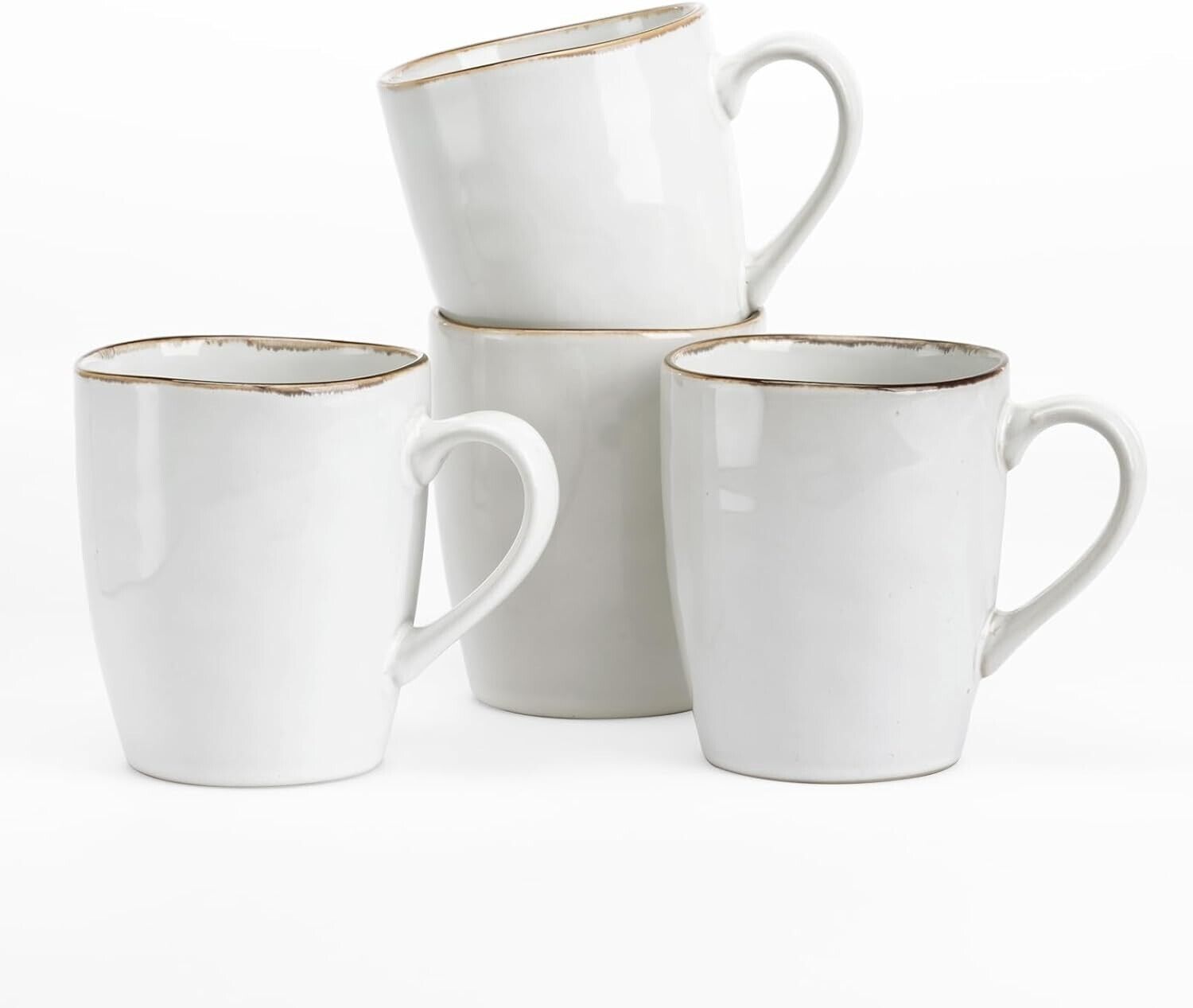 famiware Aurora Coffee Mugs, 14oz Mug Set of 4, Stoneware Mug, Cups for Kitchen,