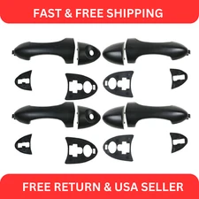 Door Handles Outside Exterior LH & RH Set of 4 for Ford Focus Mazda Tribute