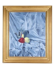 Tony Bennett Original Art - Still Life Titled “Teapot & Apples”