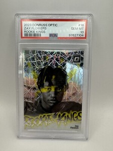 2023 Donruss Optic Zay Flowers Rookie Kings Prizm PSA 10 SSP Case Hit #16 Ravens