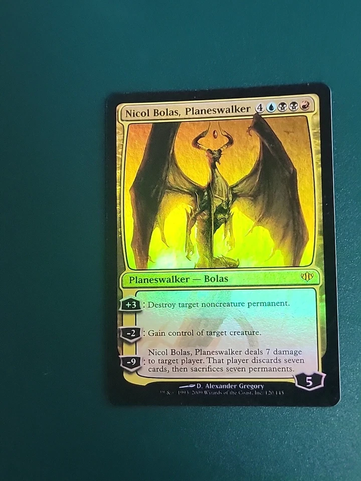 1 mtg Nicol Bolas Planeswalker / Nicol Bolas Foil Conflux - Image 2 of 4
