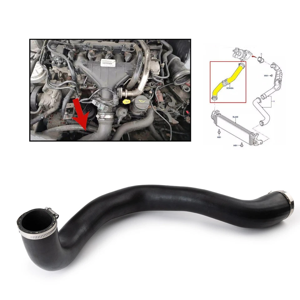 1pc Turbo Intercooler Hose Pipe For MITSUBISHI OUTLANDER 2.2 DI 2012-ON 1505A568 - image 3 of 4