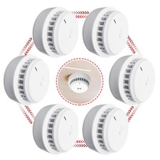 1~10x Rauchmelder Feuermelder Rauchwarnmelder mit Batterien Feuerwarnung Alarm