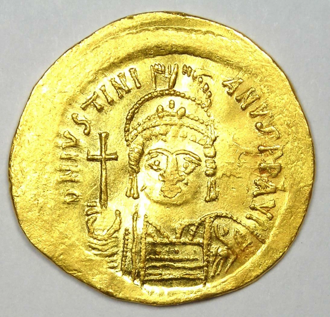 Byzantine Justinian I AV Solidus Gold Coin 527-565 AD - Good VF  XF -  Rare! | eBay