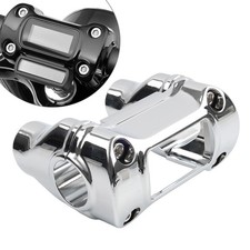 2" Lenker Riser 1 1/4" Bar Clamp Chrome für Harley Softail Fat Boy Street Bob