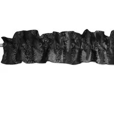 lovemyfabric Velvet Embossed Damask Curtain Sleeve Topper